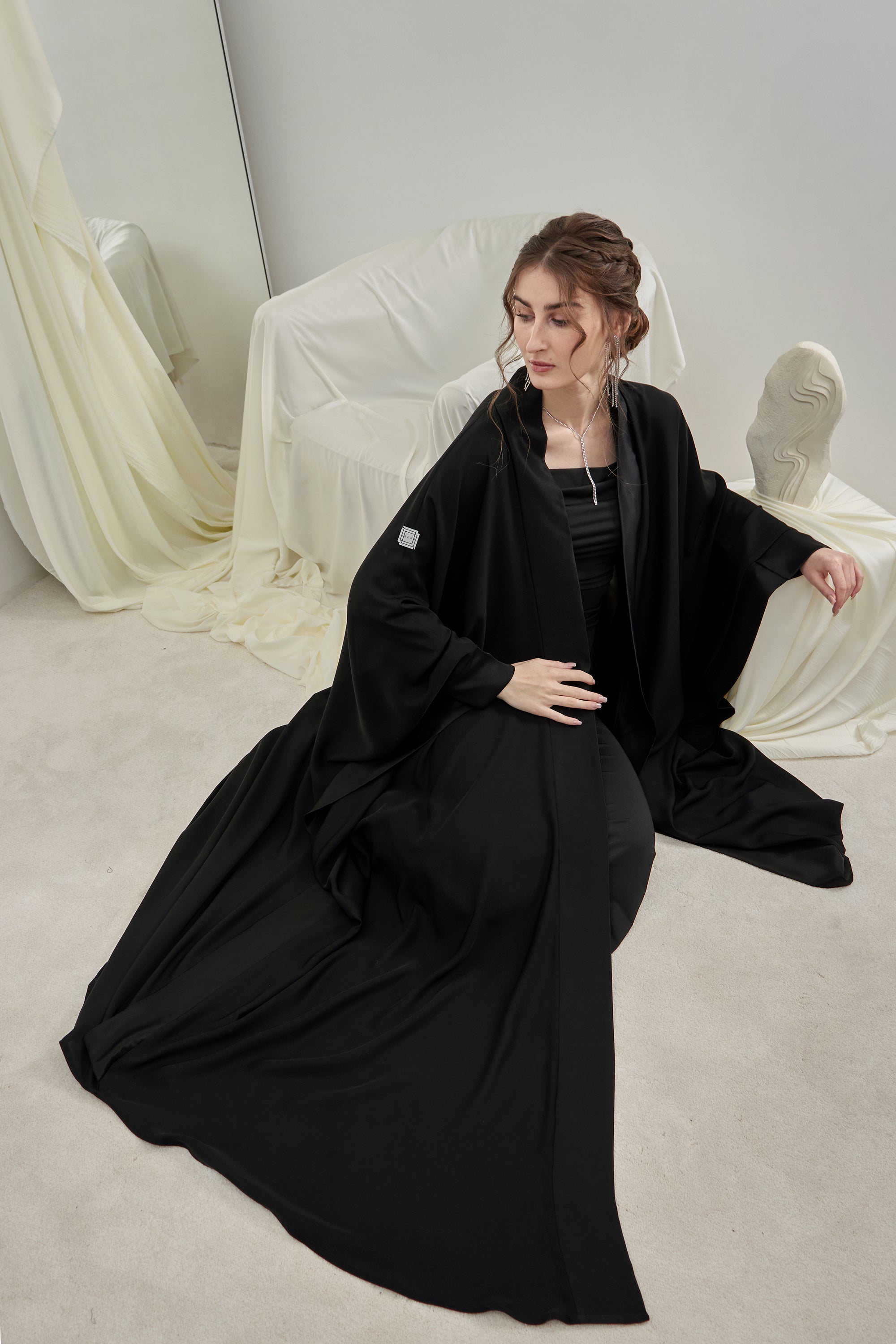 Soft Abaya with a Bisht Cut