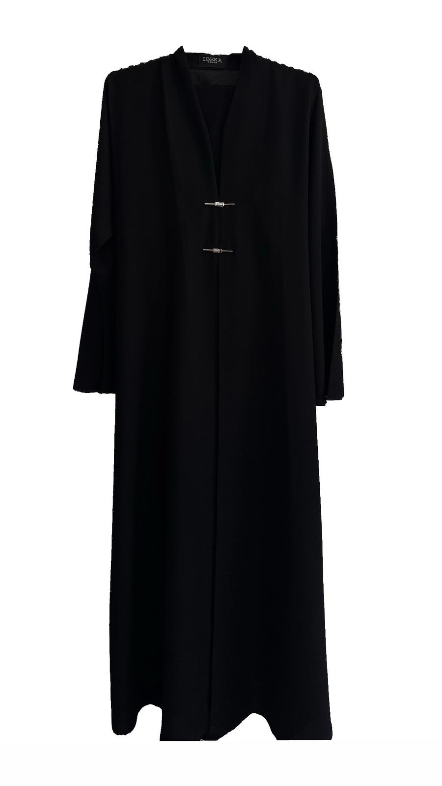 Gold Button Abaya