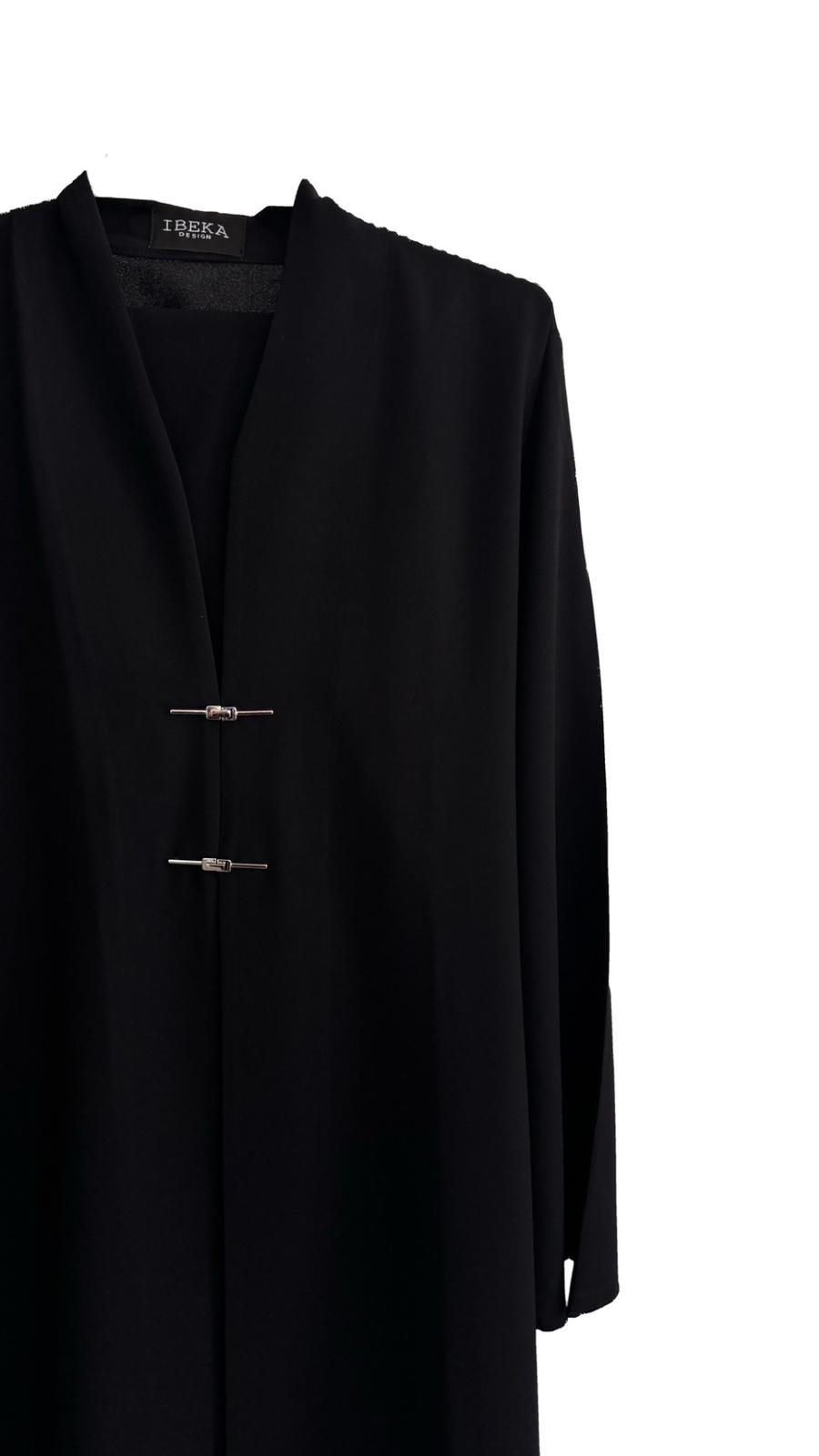 Gold Button Abaya